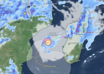 Ciclone Tropical “Gezani” só deverá aproximar-se de Moçambique na 6ªfeira; calor com chuva no Norte nesta 5ªfeira