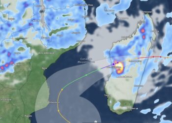 Tempestade “Gezani” ainda longe de Moçambique; 4ª feira quente no Sul e Centro, chuva no Norte