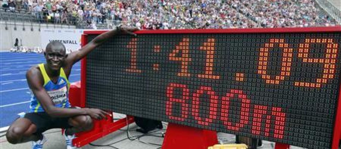 Queniano Rudisha quebra recorde mundial dos 800 metros rasos