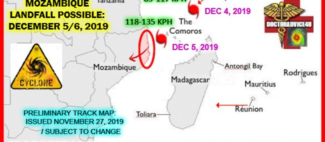 “Ambali” poderá ser o primeiro ciclone desta Época Chuvosa em Moçambique