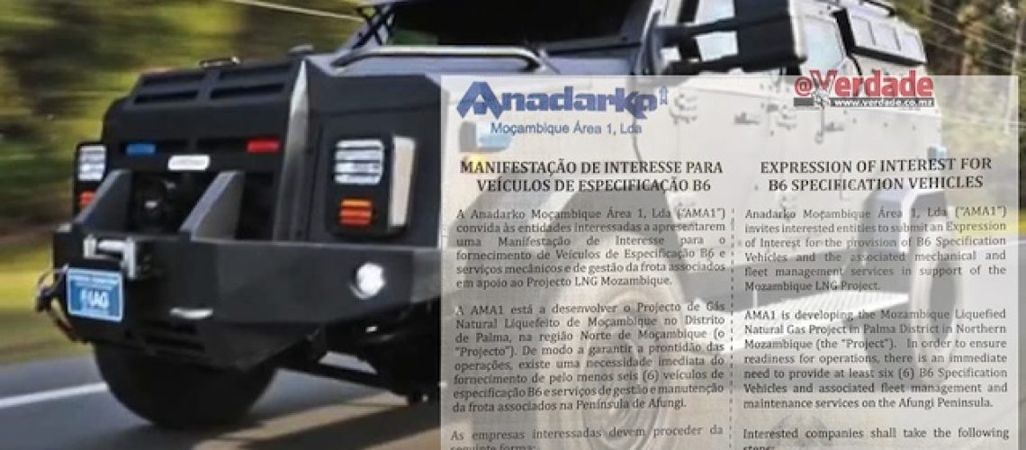 Anadarko está blindar-se contra o “Al Shabaab” em Moçambique