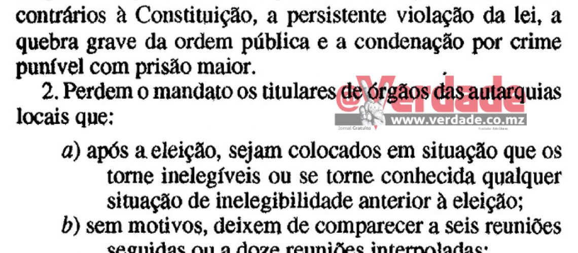 Autárquicas 2018: Governo decreta perda do mandato de Manuel de Araújo