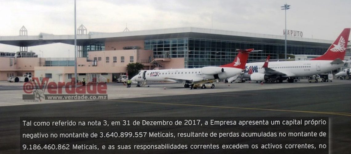 Falência técnica das Linhas Aéreas de Moçambique aumentou em 2017