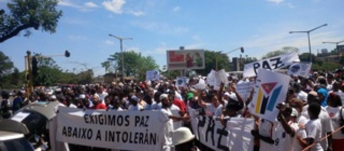 Os moçambicanos não querem a guerra mas também não se mobilizam para mostrar a sua força