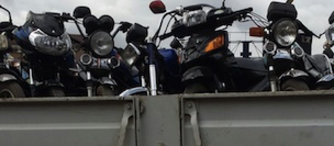 Polícia apreende centenas de motorizadas em Nampula