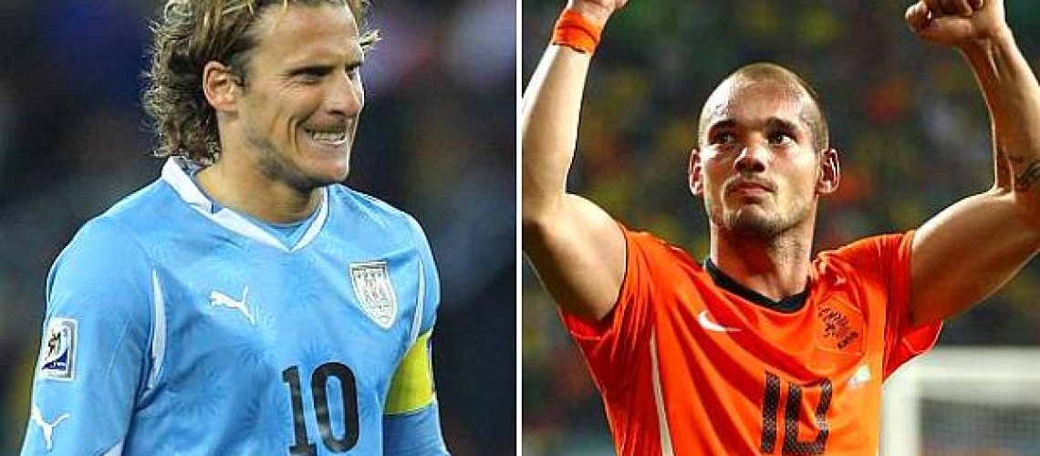 Hoje vamos conhecer o primeiro finalista do Mundial de 2010: Uruguai ou Holanda?