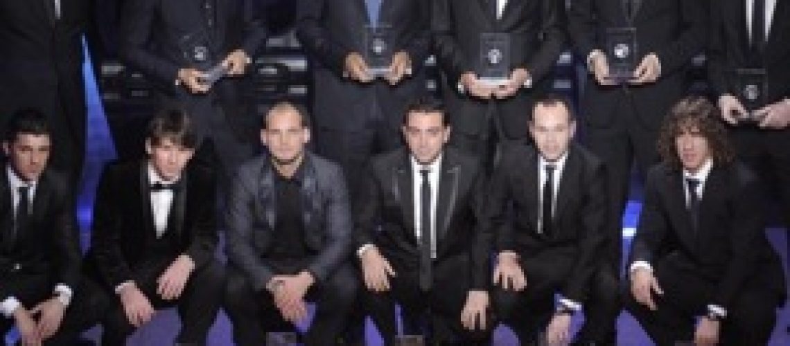 Prêmio FIFA Ballon d'Or: Os melhores onze jogadores de 2010