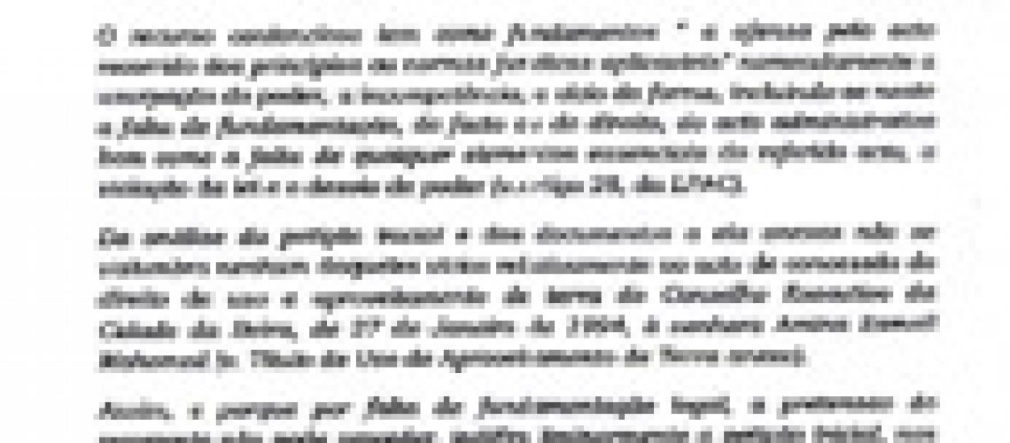 Município da Beira ignora decisão do Tribunal Administrativo