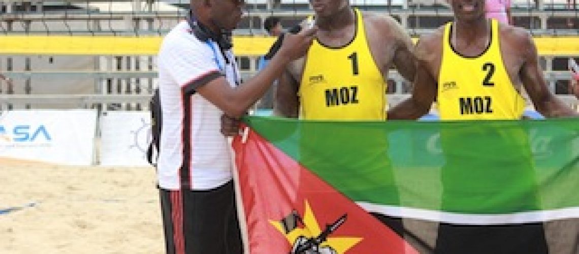 Délcio Soares e Adelvino Nuvunga conquistam ouro para Moçambique nos 1ºs Jogos Africanos de Praia